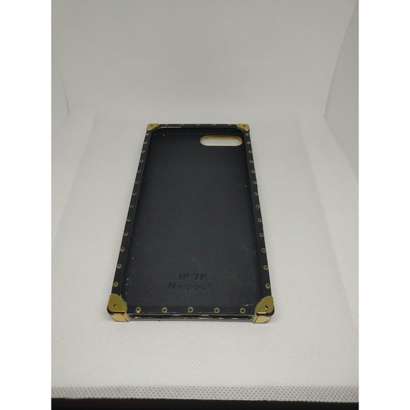 For iPhone Case Luxury Fashion Pattern Leather Soft TPU Square Eye Trunk Cover - Picture 2 of 4